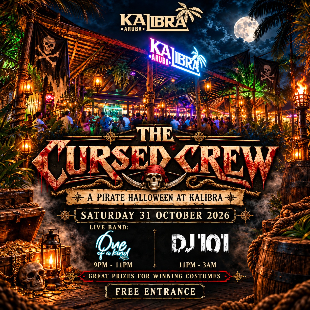The Cursed Crew – A Pirate Halloween at Kalibra